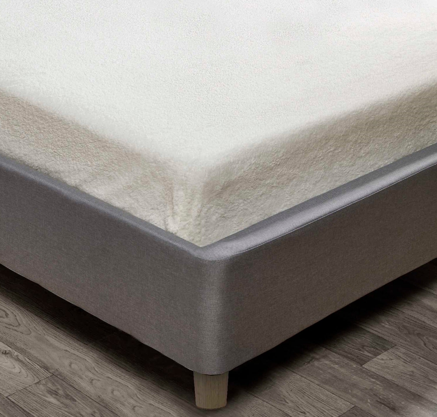 Extra Deep Teddy Fleece Fitted Sheet, Double, Cream