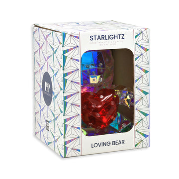 Teddy Heart Holographic Color Changing Interactive LED Lamp