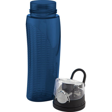 Midnight Blue Travel Water Bottle with Meter, 710ml