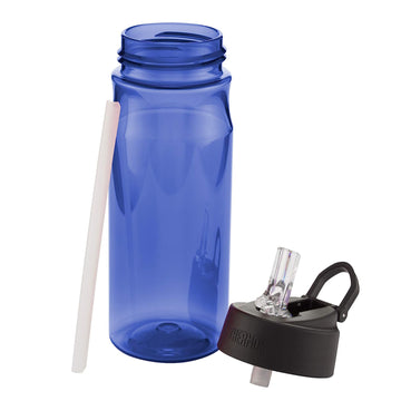 530ml Blue Thermos Hydration Bottle With Straw