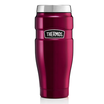 Thermos 470ml Stainless King Raspberry Vacuum Flask