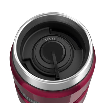 Thermos 470ml Stainless King Raspberry Vacuum Flask