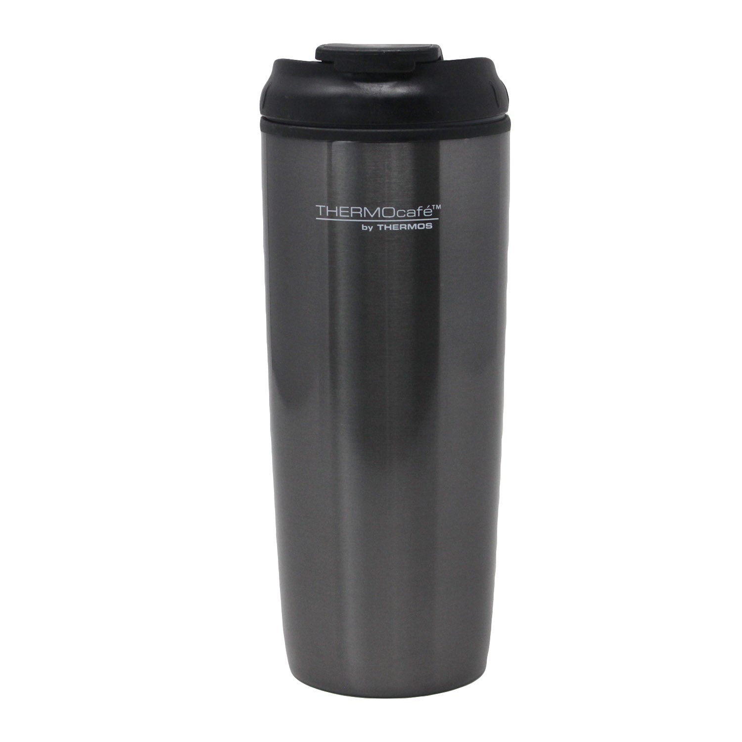 435ml Thermos ThermoCafe Gun Metal Vacuum Flask