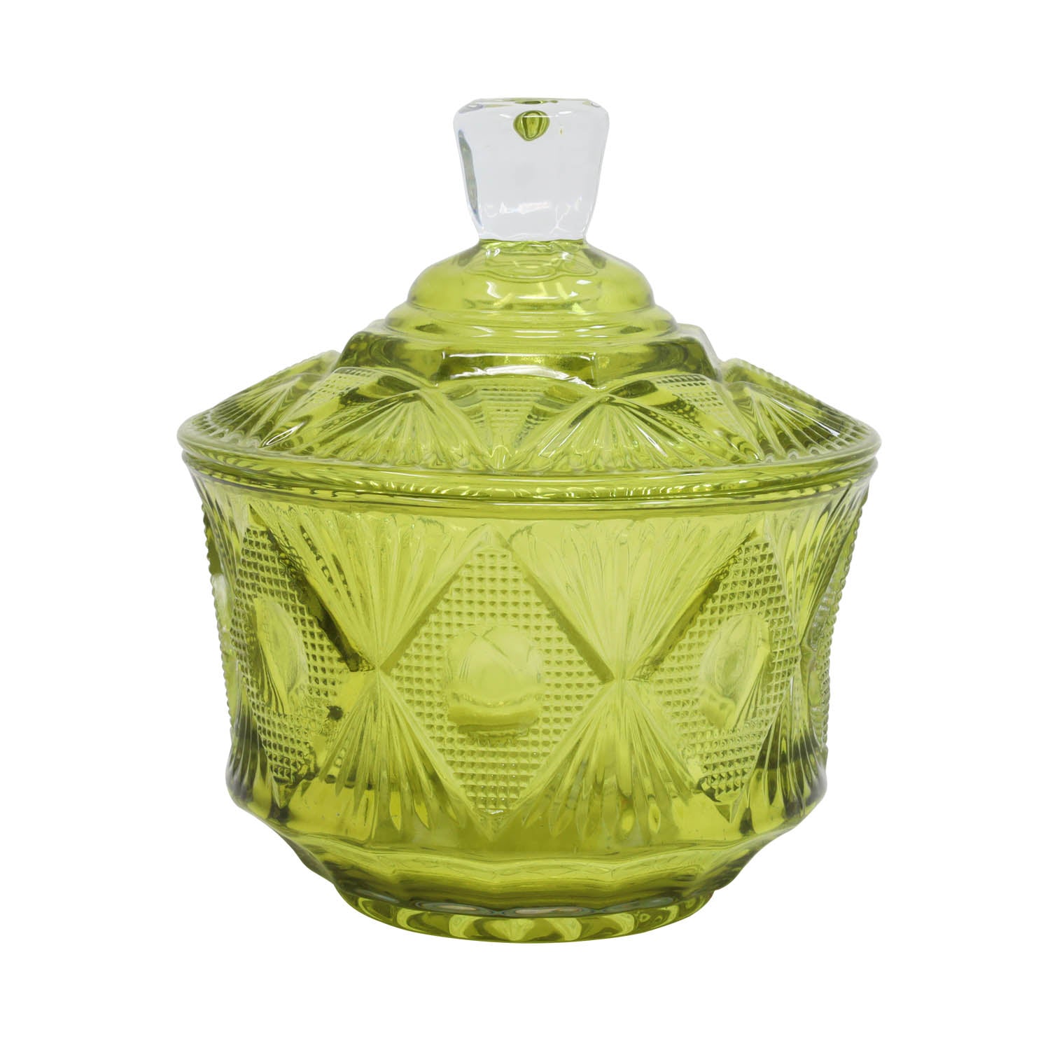 Green Boheme Glass Jewellery Box