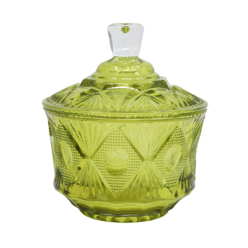 Green Boheme Glass Jewellery Box