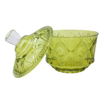 Green Boheme Glass Jewellery Box