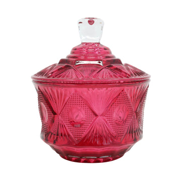 Pink Boheme Glass Jewellery Box