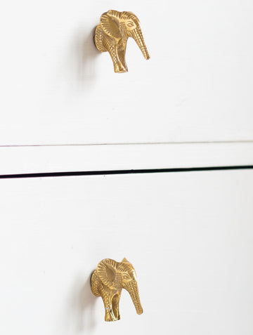 2pcs Gold  Elephant Door Knobs