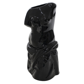 Black Porcelain Monochrome Venus Female Body Shaped Vase