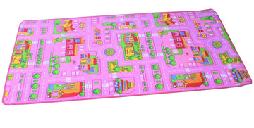 Girls Mega Play Mat Rug 190x100cm - Pink