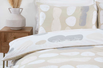 Truro Pebbles Duvet Cover Set, Double, Natural