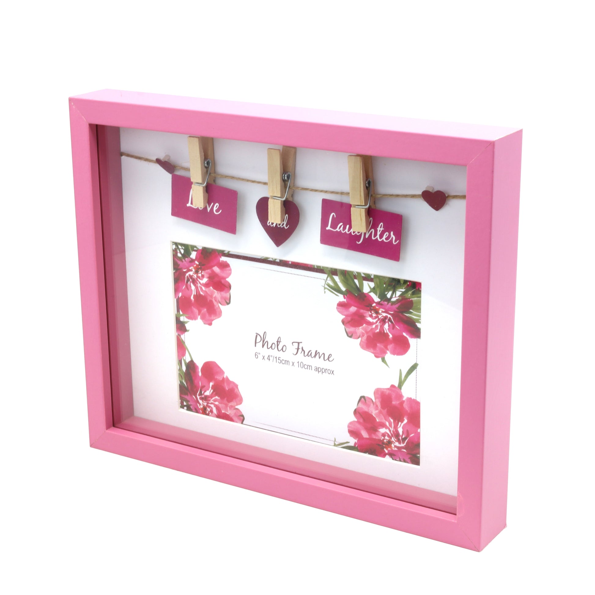 6x4 Pink Wooden Picture Frame