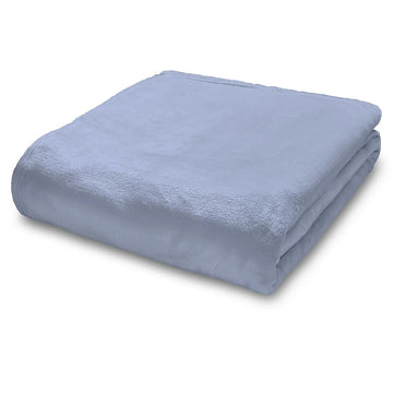 Catherine Lansfield Jumbo Raschel Throw Velvet Touch, 200x240cm - Blue