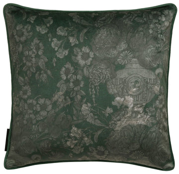 Laurence Llewelyn-Bowen LLB Velvet Floral Filled Cushion 43x43 Ochre
