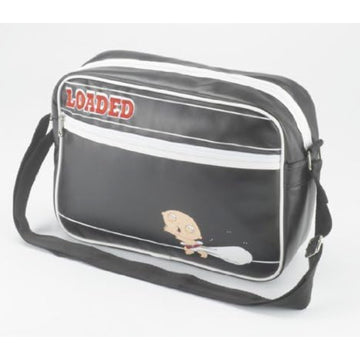 Stewie Griffin Polyurethane Black Messenger Bag