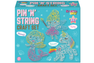 3-in-1 Pin & String Hobby Art & Crafts Set Unicorn