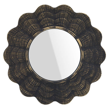 Set Of 3 Copper Circular Hanging Wall Mirrors