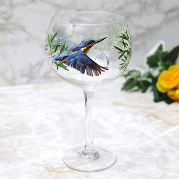 Kingfisher Bird Cocktail Gin Glass