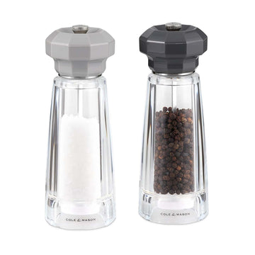 Cole & Mason 2pc 17cm Acrylic Salt & Pepper Mills Set