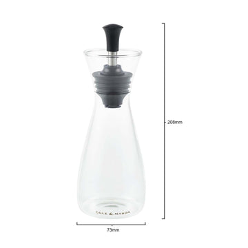 Cole & Mason 210ml Silicone Cap Glass Oil & Vinegar Cruet Set