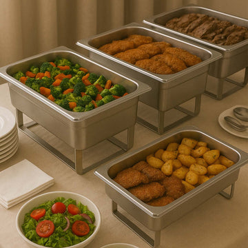 1/4 x 6.5cm Stainless Steel Gastronorm Pan