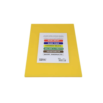 PE Plastic Yellow Professional Chopping Board for Cooked Meat