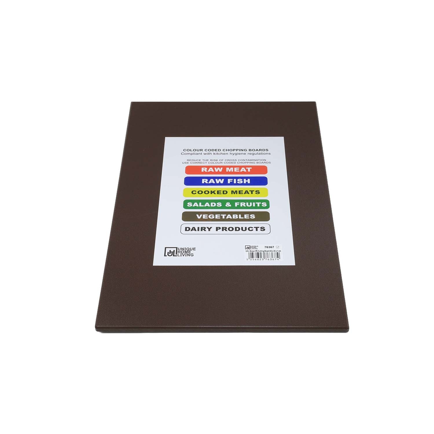 PE Plastic Brown Professional Chopping Board for Vegetables