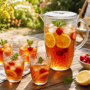 2L Jug & 4Pcs 400ml Tumbler Acrylic Pitcher & Tumbler Set