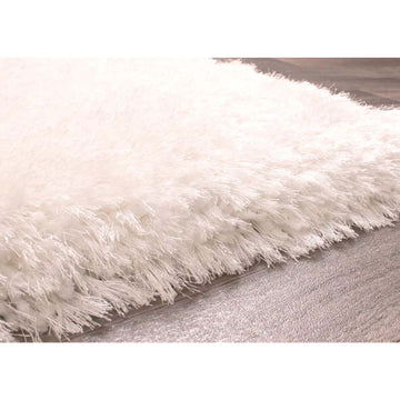 Mayfair Ivory Polyester Thick Non Slip Shaggy Rug