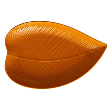 In The Forest Stoneware Medium Leaf Shaped Platter