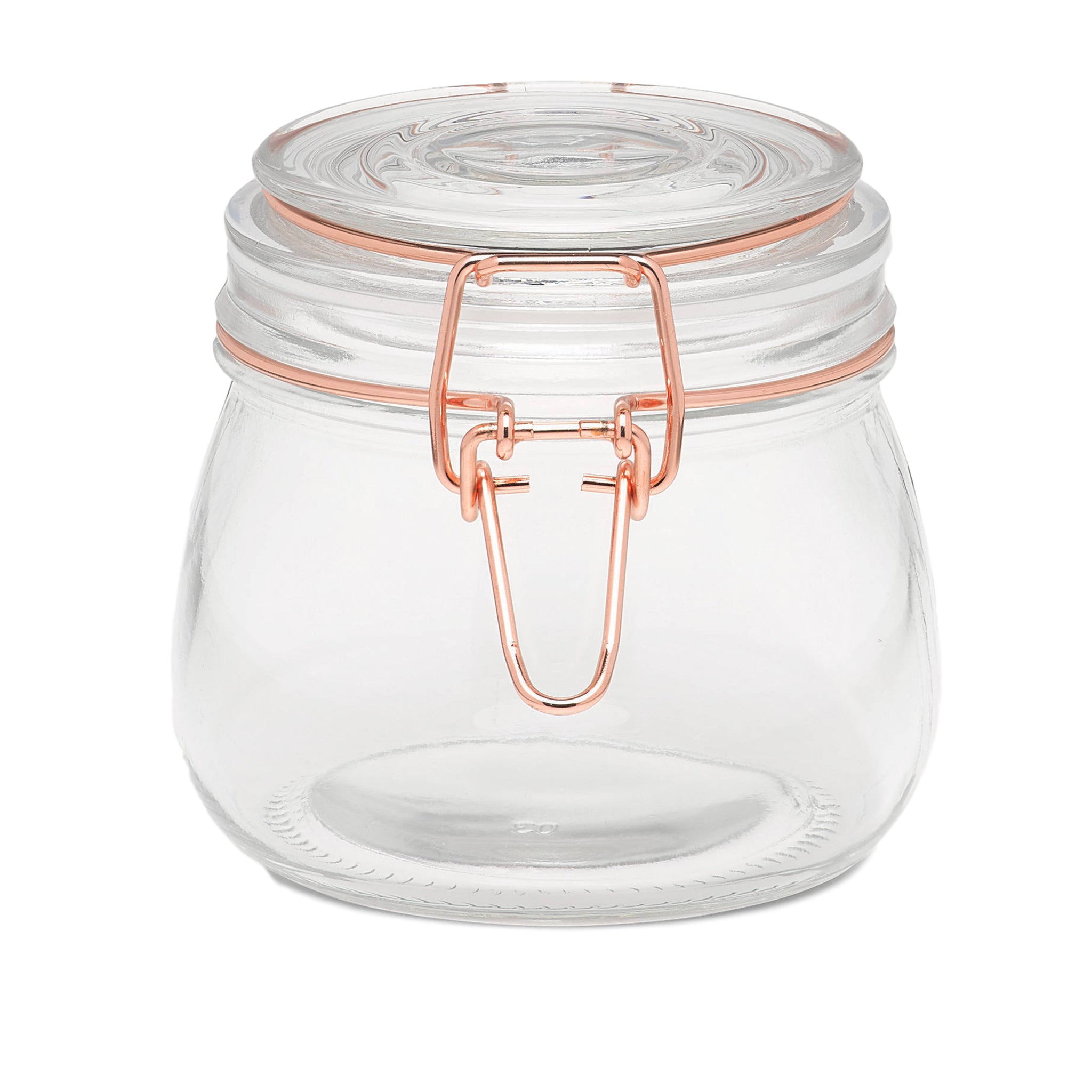 Tala 0.5Litre Glass Copper Clip Top Storage Jar