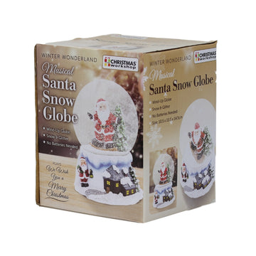 Wind Up Musical Santa Claus Snowglobe