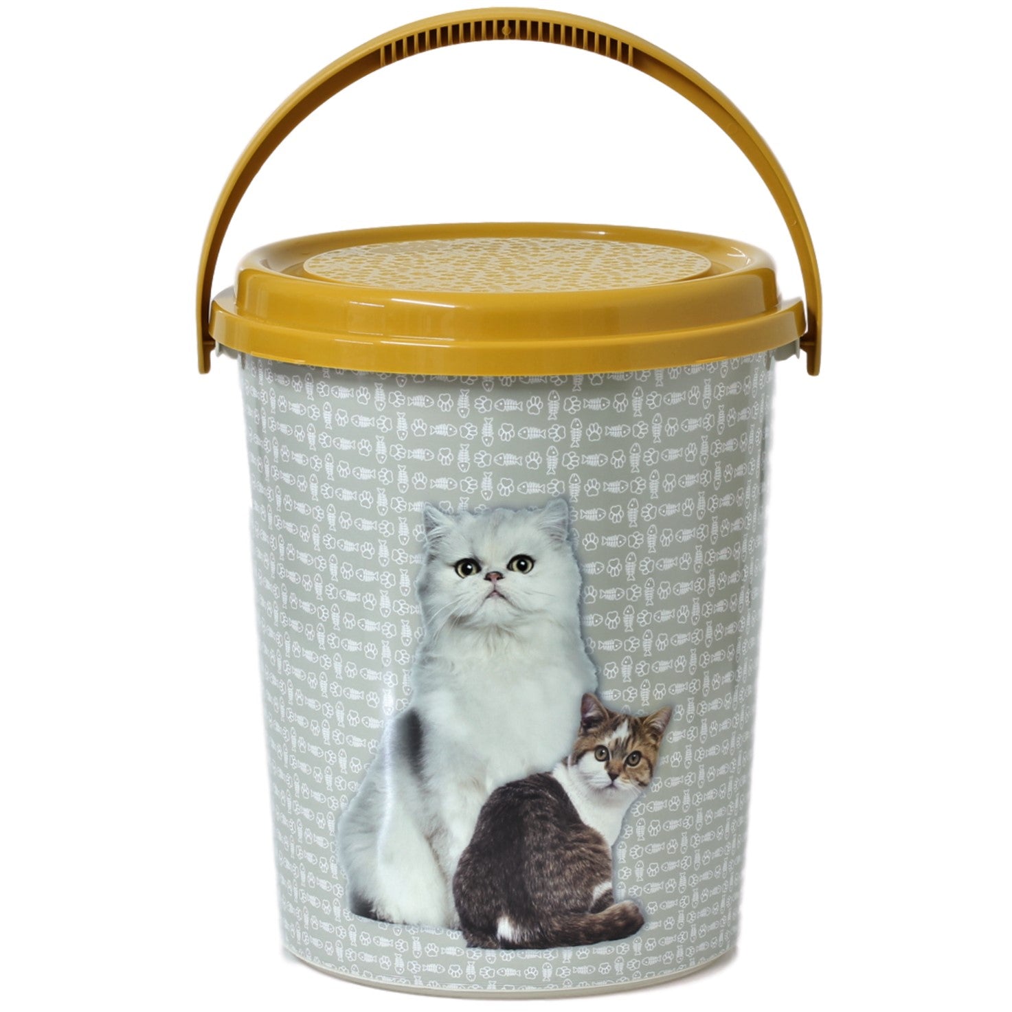 Large Plastic 11 Litre Cat Pet Dry Food Storage Container Box Bucket