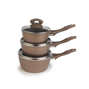Salter Marble Collection 3pc Bronze Pan Set