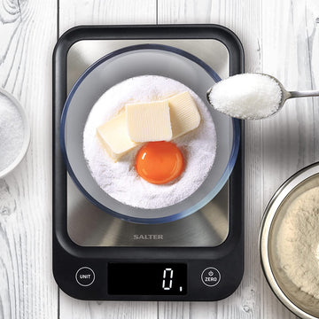 Salter 5kg Capacity Black Ultra Slim Digital Scale