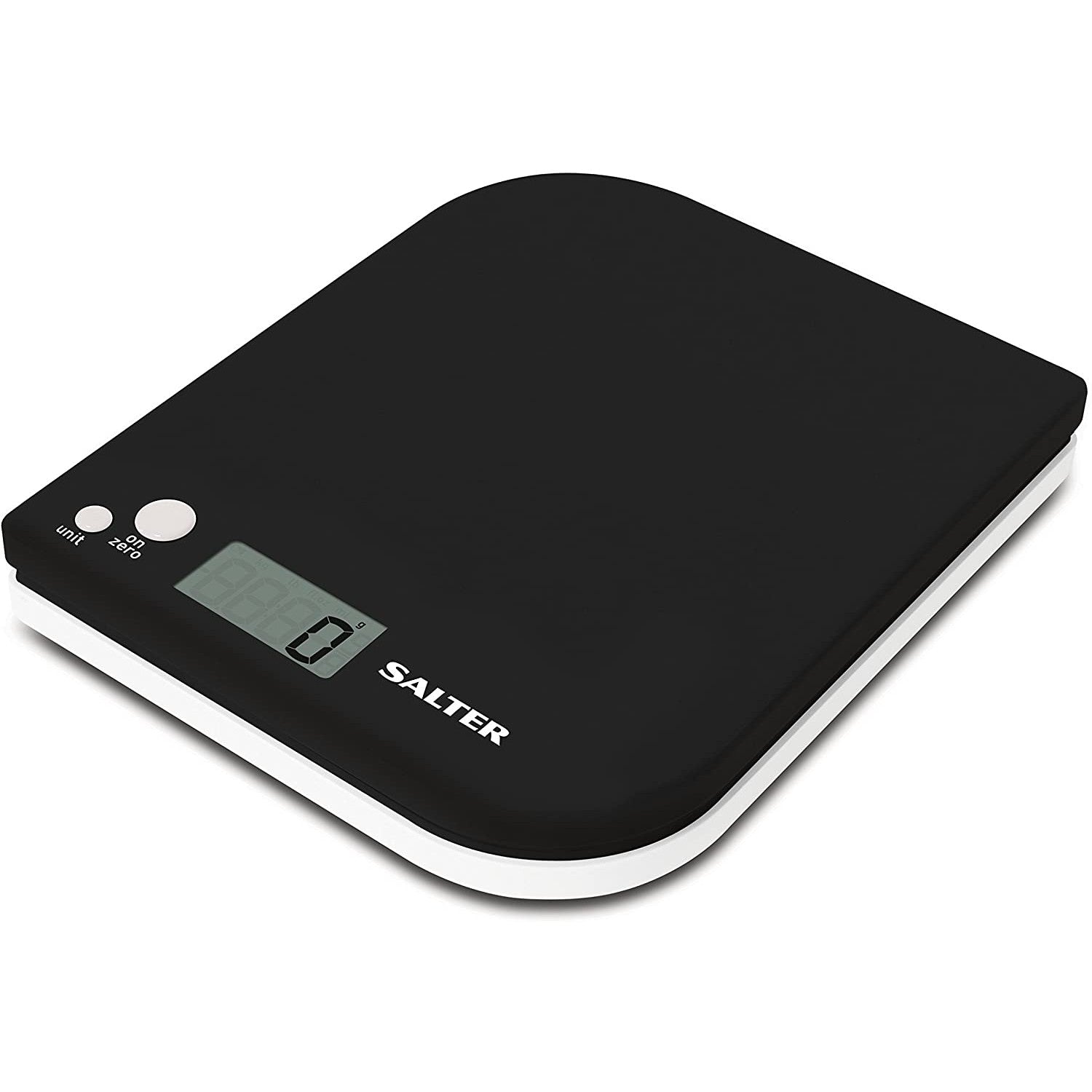 Salter Black 5kg Leaf Digital Kitchen Weighing Scale