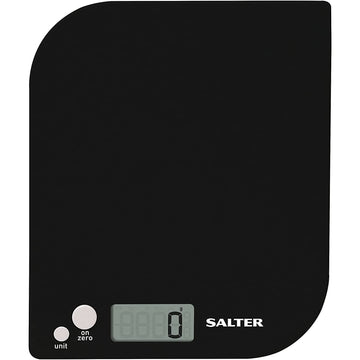 Salter Black 5kg Leaf Digital Kitchen Weighing Scale