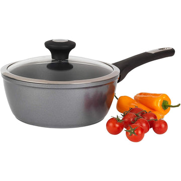 Thomas Titanium Cookware 20cm 2.1L Saucepan with Glass Lid