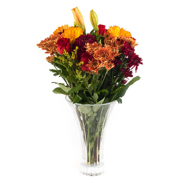 Tall Glass Vase Clear