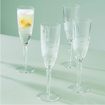 Set of 6 185ml Champagne Flutes