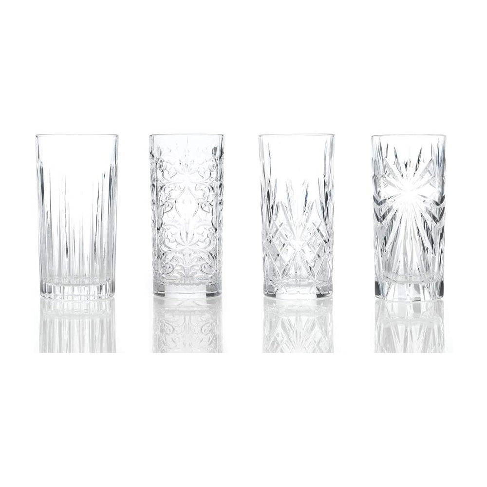 Set of 4 Mixology Luxion Crystal Hi-Ball Tumblers