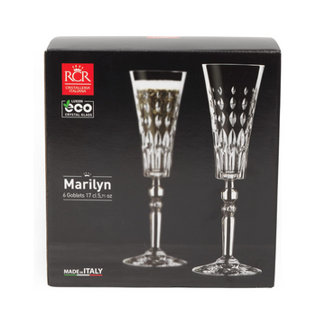 Set of 6 170ml Champagne Flutes