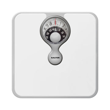 Salter White Mechanical Bathroom Weighing Scale