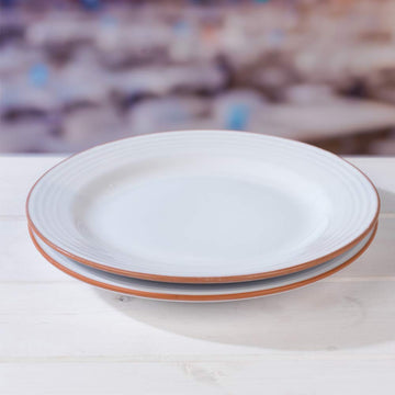 Set Of 8 Jamie Oliver Terracotta Plates 28cm