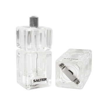 Salter Clear Acrylic Mini Salt and Pepper Mills Set