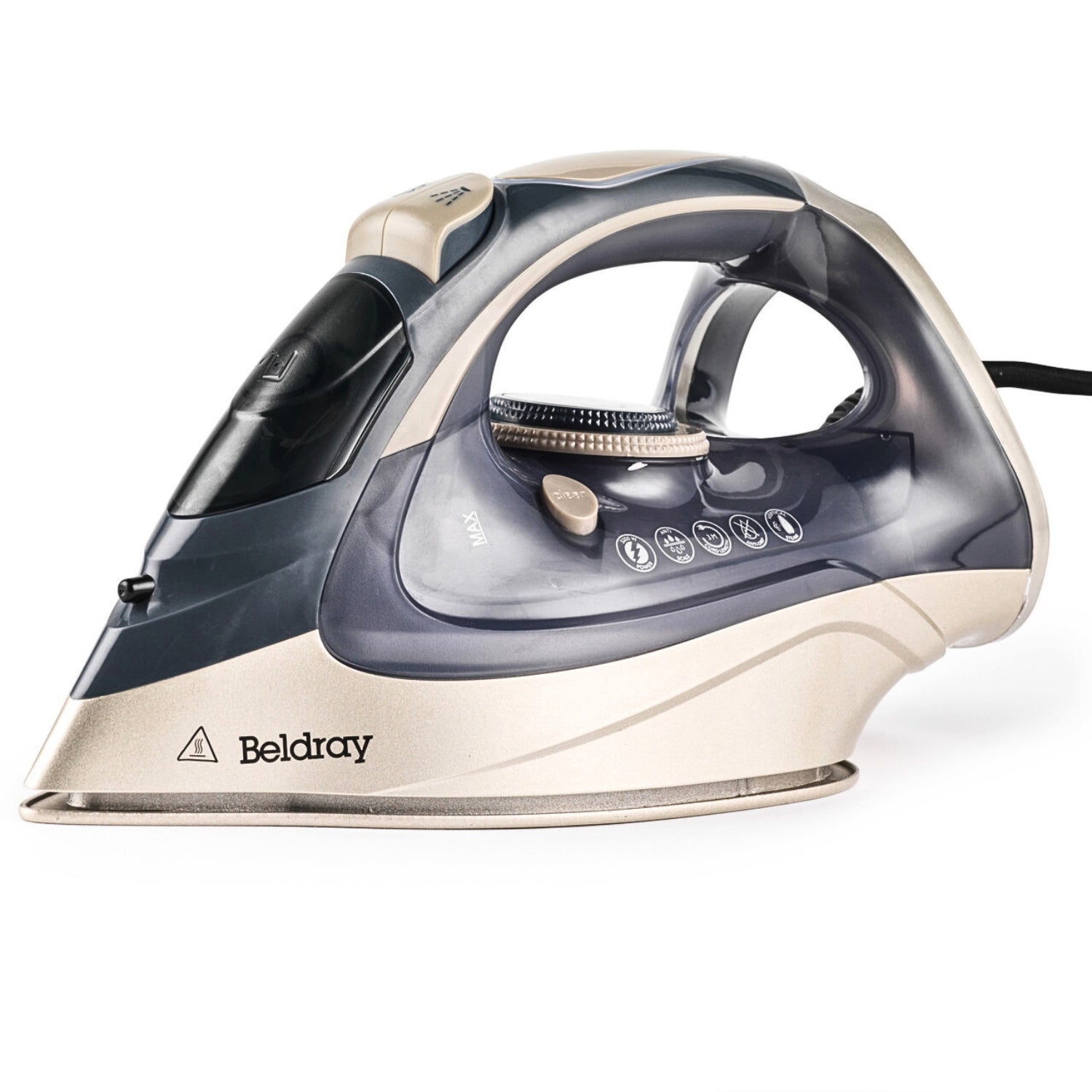 Beldray Powerlite 320ml Water Tank  Ceramic Soleplate Steam Iron