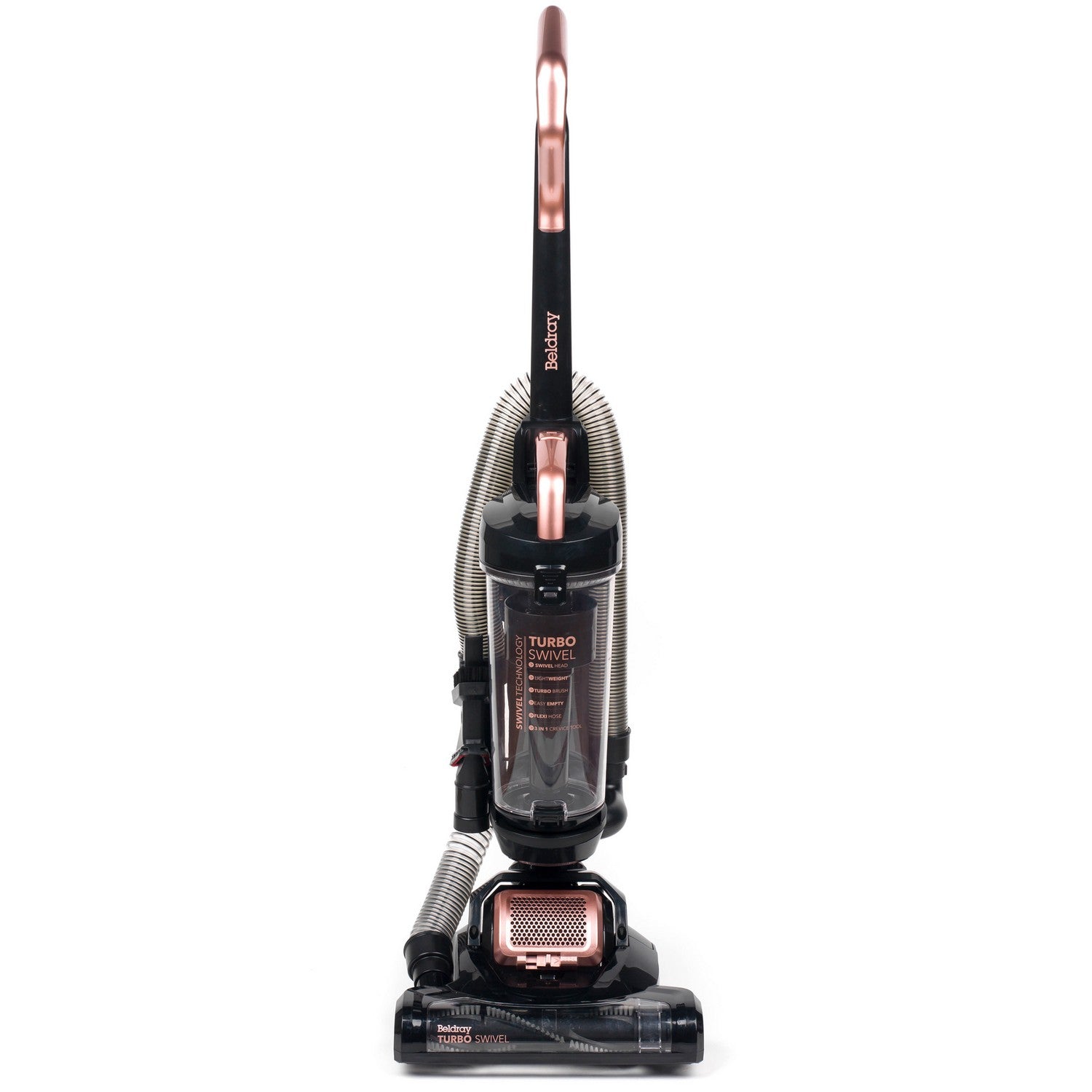 Beldray 400W 2.5 Litre Rose Gold Turbo Swivel Vacuum Cleaner