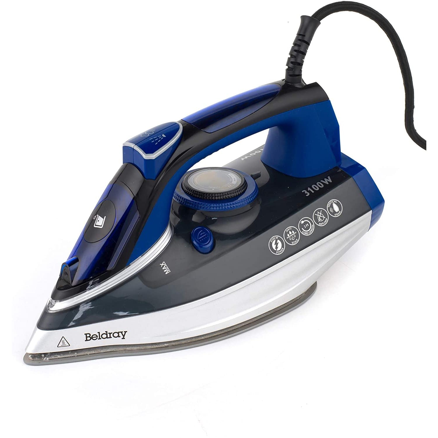 Beldray 3100W Ultra Ceramic Steam Iron with Dual Soleplate Technology