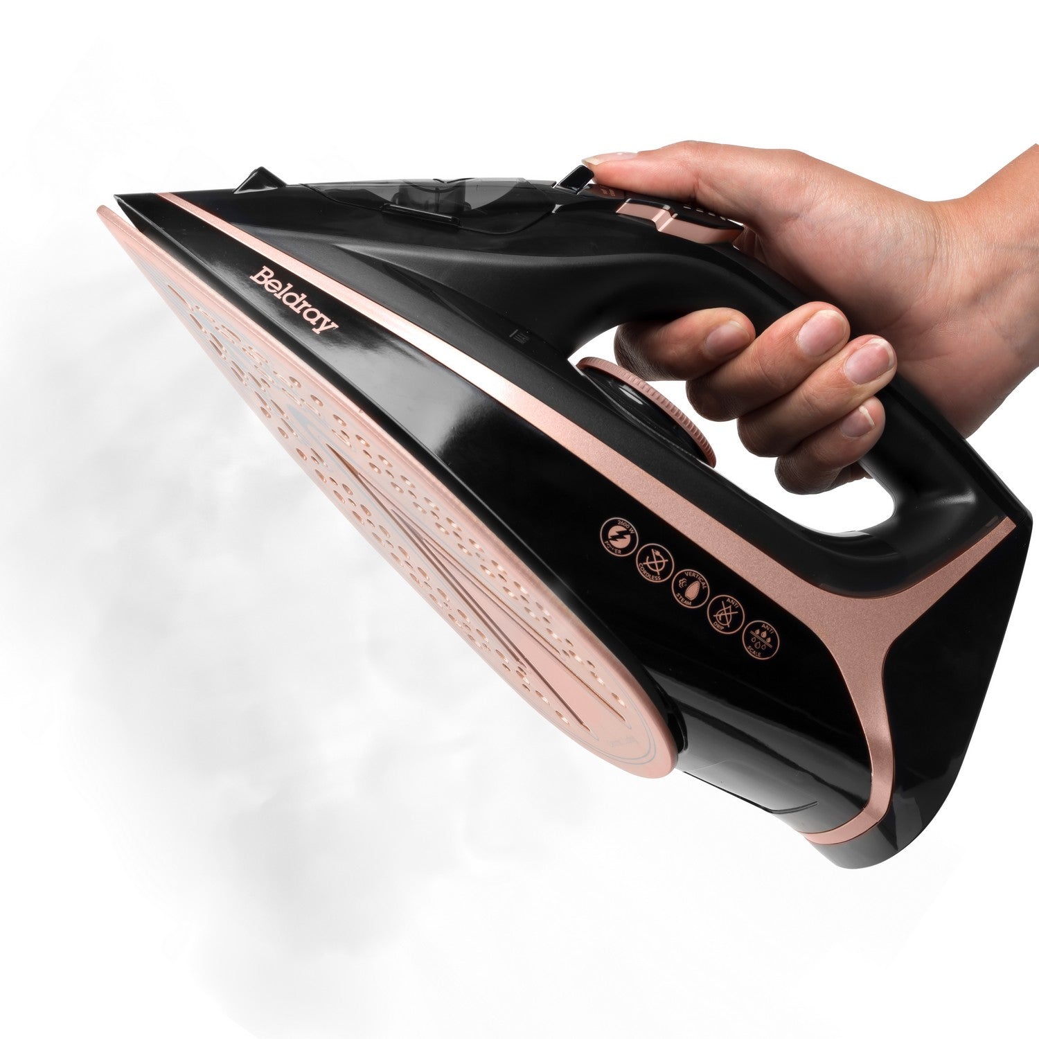 Beldray 2-in-1 Rose Gold Edition Cordless Iron