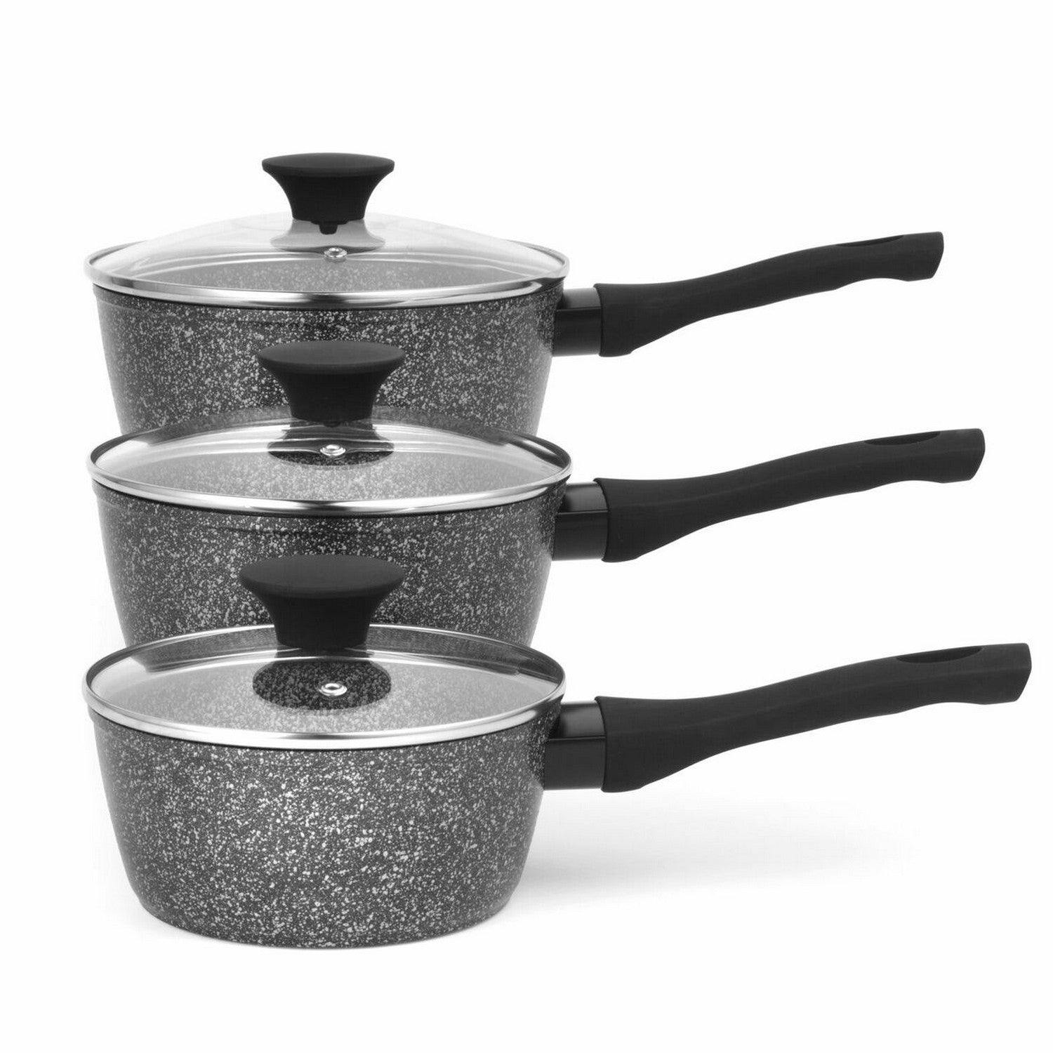 Salter 3pc 16/18/20cm Silver Non Stick Forge Aluminium